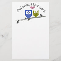 De hibou amour toujours vous, art mignon de hiboux