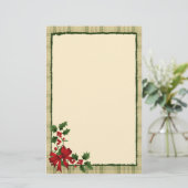 Papeterie de houx de Noël (Debout devant)