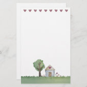 papeterie de jardin de maison d'amour (Devant / Derrière)