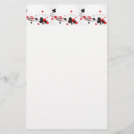 Papeterie de jeu de carte de casino (Devant)