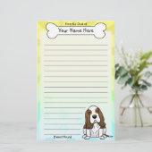 Papeterie de Kawaii Basset Hound (Debout devant)