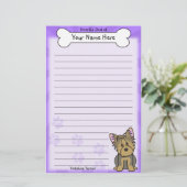 Papeterie de Kawaii Yorkshire Terrier (Debout devant)