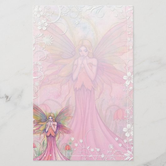 Papeterie de la fée aux fleurs fantaisistes par Mo (Devant)