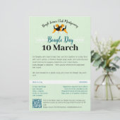 Papeterie de la Journée du chien Beagle (Debout devant)