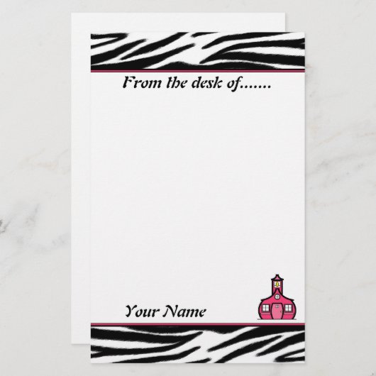 Papeterie de l'enseignant (Devant / Derrière)