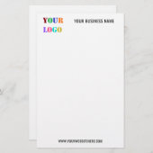 Papeterie de l'entreprise avec logo et texte perso (Devant / Derrière)