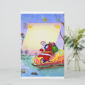 Papeterie de lettre de Père Noël pour Noël pour (Debout devant)