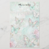 Papeterie de lettres de papillons de printemps (Devant)
