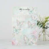 Papeterie de lettres de papillons de printemps (Debout devant)