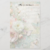Papeterie de lettres florales de printemps (Devant)