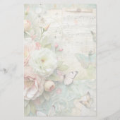 Papeterie de lettres florales de printemps (Dos)
