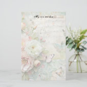 Papeterie de lettres florales de printemps (Debout devant)