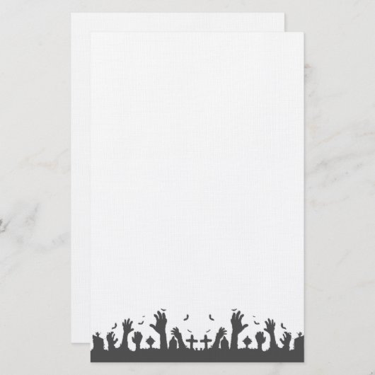 Papeterie De l'Halloween grave (Devant / Derrière)