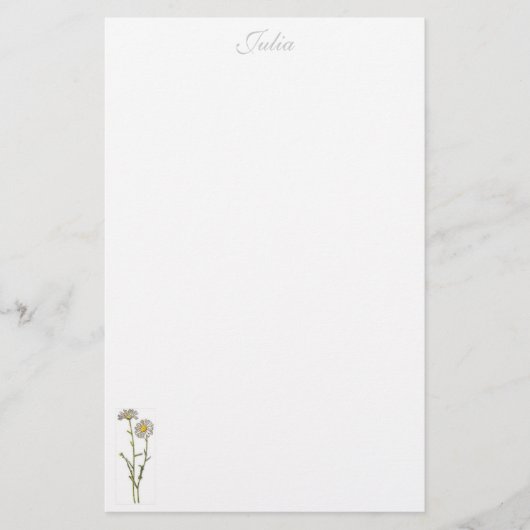 Papeterie de marguerite - personnalisée (Devant)