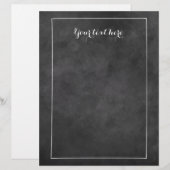 Papeterie de mariage à tableau noir avec bordure (Devant / Derrière)