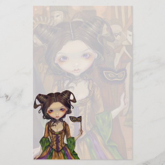 Papeterie "de mascarade à boule" (Devant)