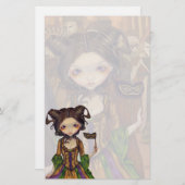 Papeterie "de mascarade à boule" (Devant / Derrière)