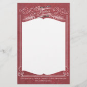 Papeterie de menu de vacances de Noël de pin de (Devant)