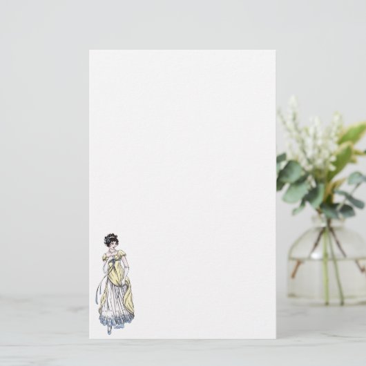 Papeterie de mode Régence - Dame #1 (Debout devant)