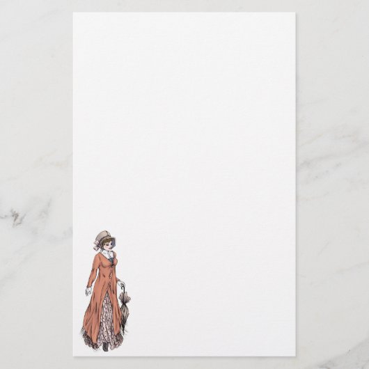 Papeterie de mode Régence - Dame #2 (Devant)