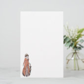 Papeterie de mode Régence - Dame #2 (Debout devant)