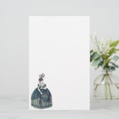 Papeterie de mode Régence - Dame #4 (Debout devant)