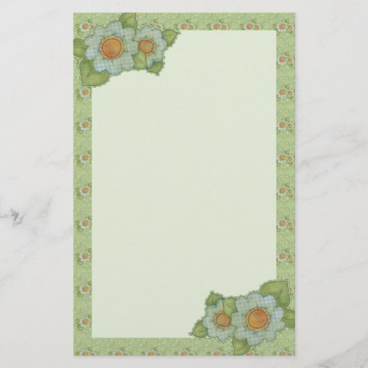 Papeterie de motifs de fleur (Devant)