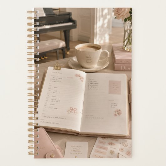 Papeterie de musique et de café de luxe doux (Devant)