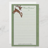 Papeterie de Noël Reindeer (Devant / Derrière)