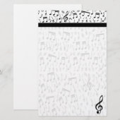 Papeterie de note de musique (Devant / Derrière)