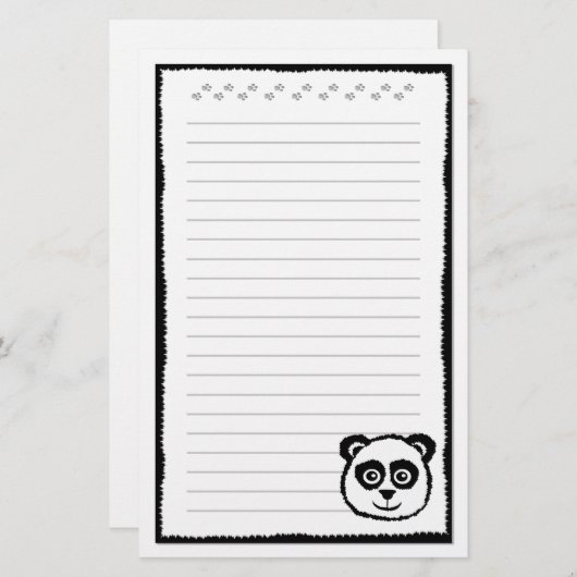 Papeterie de panda (Devant / Derrière)