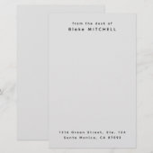 Papeterie de papeterie personnalisée unique monogr (Devant / Derrière)