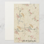 Papeterie de papier faite main de Faux floral de (Devant / Derrière)