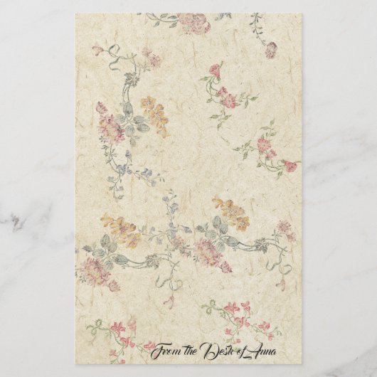 Papeterie de papier faite main de Faux floral de (Devant)