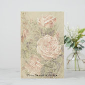 Papeterie de papier faite main de Faux rose de (Debout devant)