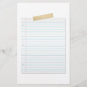 Papeterie de papier rayée (Devant)