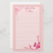 Papeterie de papillon de monogramme (Devant / Derrière)