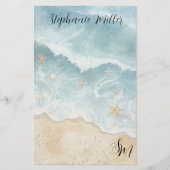 Papeterie de plage à l'aquarelle  (Devant)