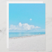 Papeterie de plage tropicale (Devant / Derrière)