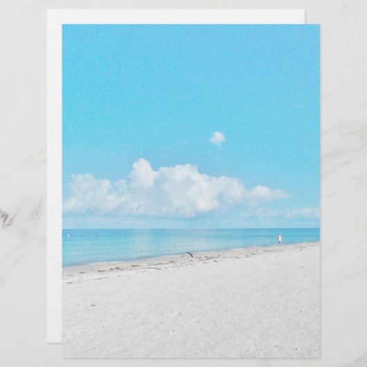 Papeterie de plage tropicale (Devant / Derrière)