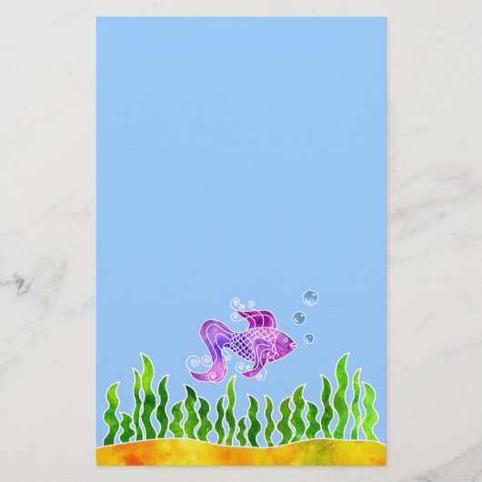 Papeterie de poisson de batik (Devant)