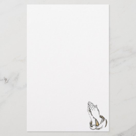 Papeterie de prière de mains de KRW (Devant)