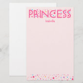 Papeterie de princesse Girl (Devant / Derrière)