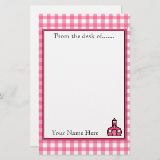 Papeterie de professeur (Devant / Derrière)