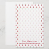 Papeterie de professeur - Apple rouge modèlent (Devant / Derrière)