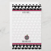 Papeterie de professeur - pied-de-poule Apple (Devant / Derrière)