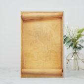 Papeterie de regard de rouleau de parchemin (Debout devant)