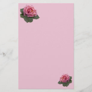 Papeterie de rose de rose