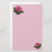 Papeterie de rose de rose (Devant / Derrière)