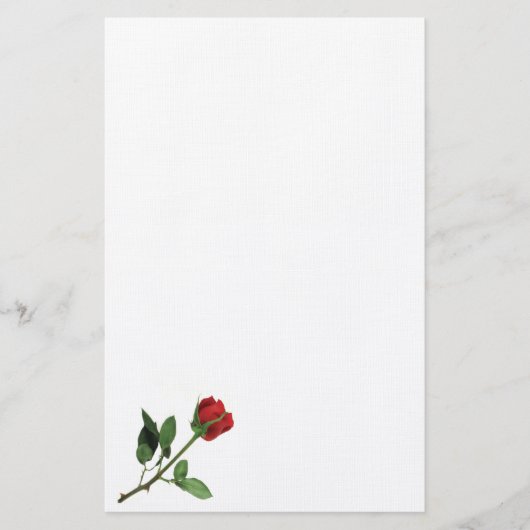 Papeterie de rose rouge (Devant)